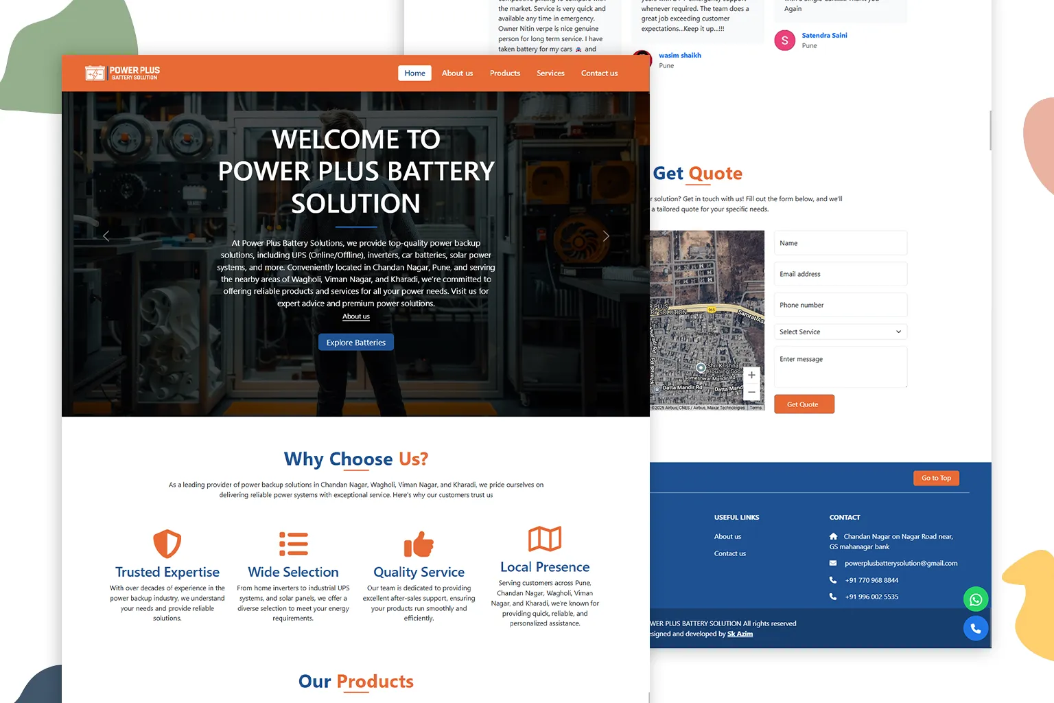 Battery Store Website