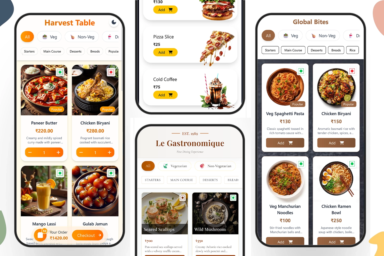 Digital Restaurant Menu